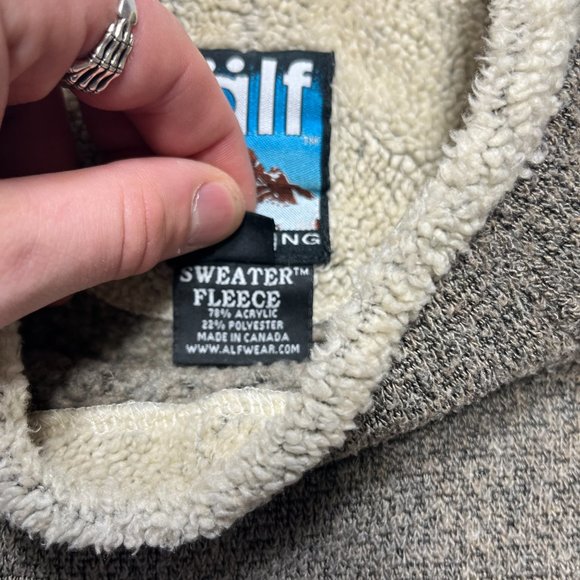 Alf Sweater Womens Medium Brown Fleece Pullover Mock Neck Long Sleeve Solid - Picture 6 of 10